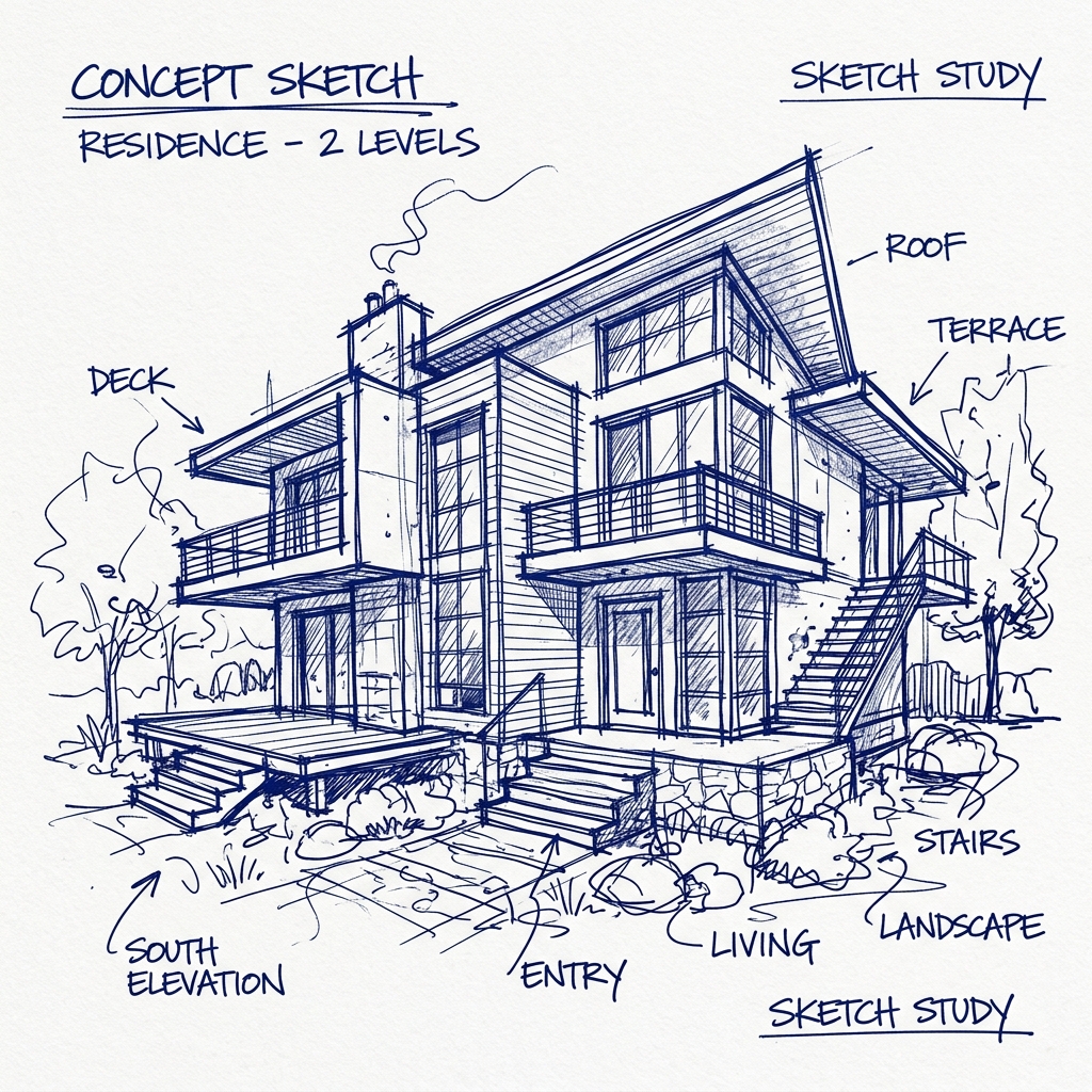 Rough Architectural Sketch